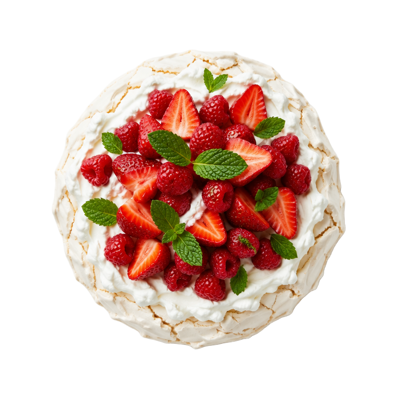 Pavlova aux fruits rouges